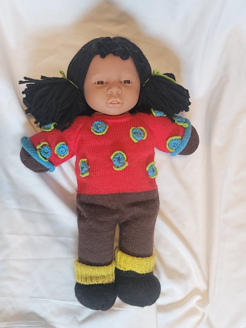 Anne Geddes The Baby Doll Collection African American 15" Reida Doll
